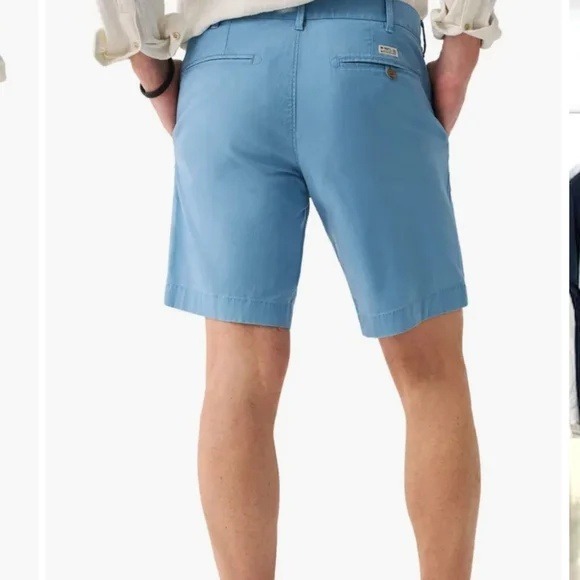 Faherty All Day Shorts 8 Inch Inseam Men Size 35 Deep Marine Blue - Picture 5 of 9